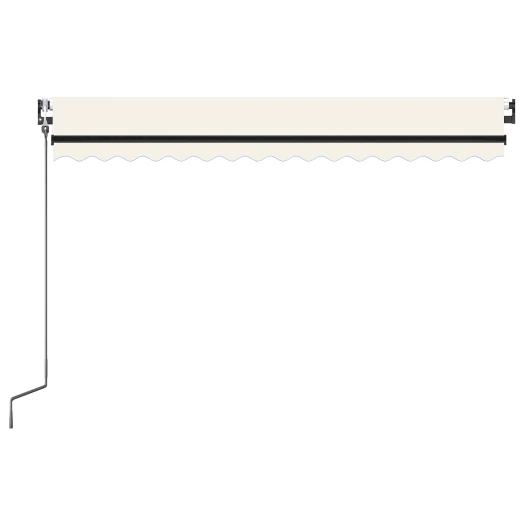 Vidaxl Luifel Automatik mit LED- und Windsensor 400x350 cm Creme Farbe
