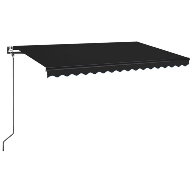 Vidaxl Luifel Automatik mit LED- und Windsensor 400x350 cm Anthrazit