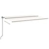 Vidaxl luifel erstreckt sich manuell 500x350 cm cremefarben.