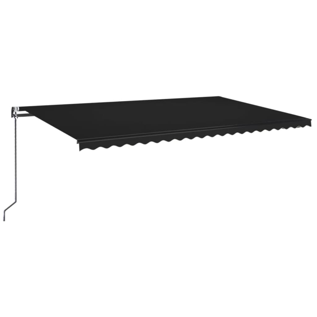 Vidaxl Luifel Automatik mit LED- und Windsensor 500x350 cm Anthrazit