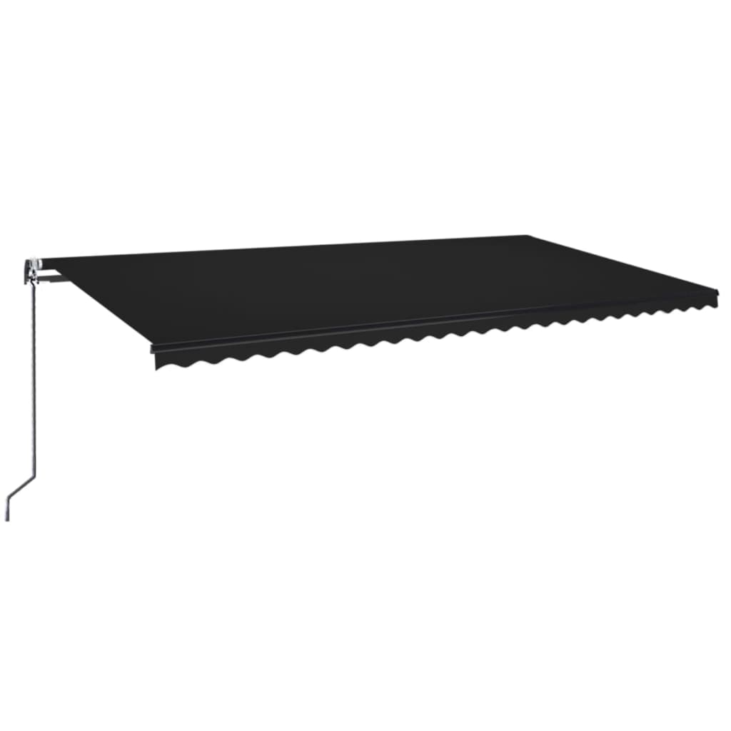 Vidaxl Luifel Automatik mit LED- und Windsensor 600x350 cm Anthrazit