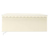 Vidaxx-Markise manuell ausziehbar mit Rollo 3x2,5 m cremefarben