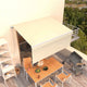 Vidaxx-Markise manuell ausziehbar mit Rollo 3x2,5 m cremefarben