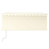 Vidaxx Markise automatisch ausziehbar mit Rollo 3x2,5 m Creme - afbeelding 3