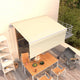 Vidaxx Markise automatisch ausziehbar mit Rollo 3x2,5 m Creme