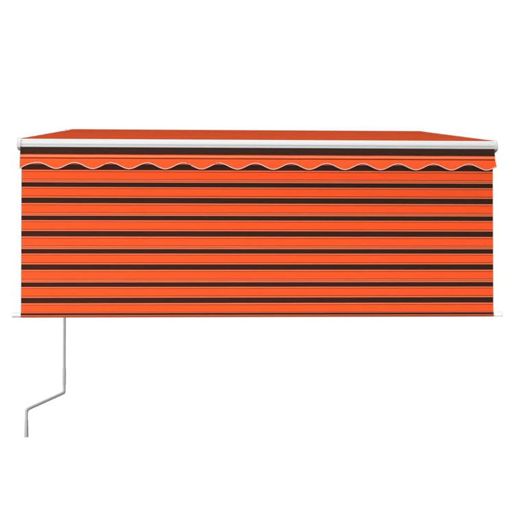 Vidaxx Markise automatisch ausziehbar mit Rollo 3x2,5 m Orange