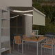 Vidaxx Markisenautomatik mit Vorhang, LED und Windsensor 3x2,5 m Creme