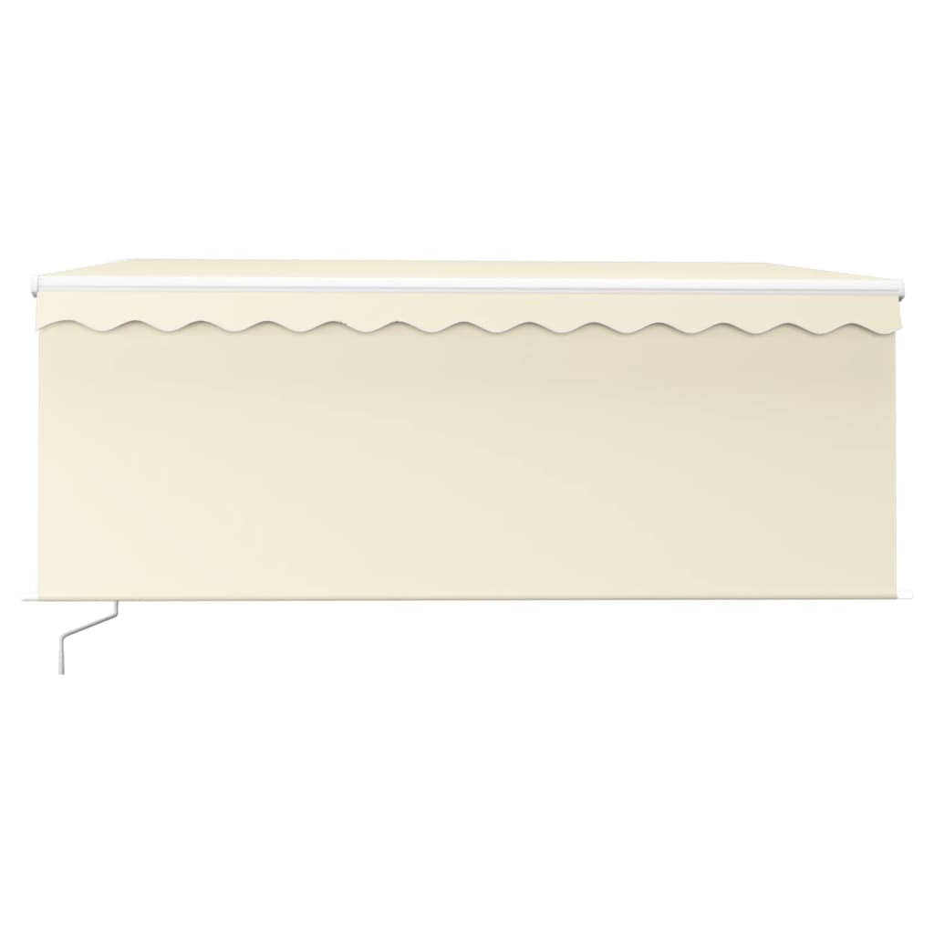 Vidaxx Markise manuell ausziehbar mit Rollo 3,5x2,5 m Creme