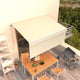 Vidaxx Markise manuell ausziehbar mit Rollo 3,5x2,5 m Creme
