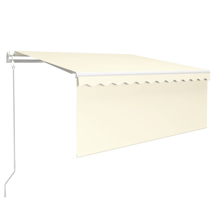 Vidaxx Markisen-Automatikrollo LED-Windsensor 3,5x2,5 m Creme