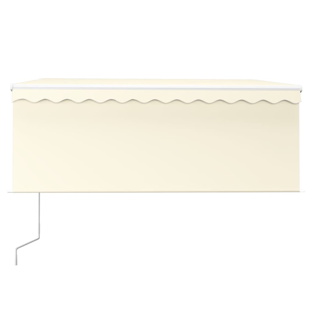Vidaxx Markisen-Automatikrollo LED-Windsensor 3,5x2,5 m Creme