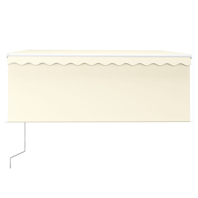 Vidaxx Markisen-Automatikrollo LED-Windsensor 3,5x2,5 m Creme