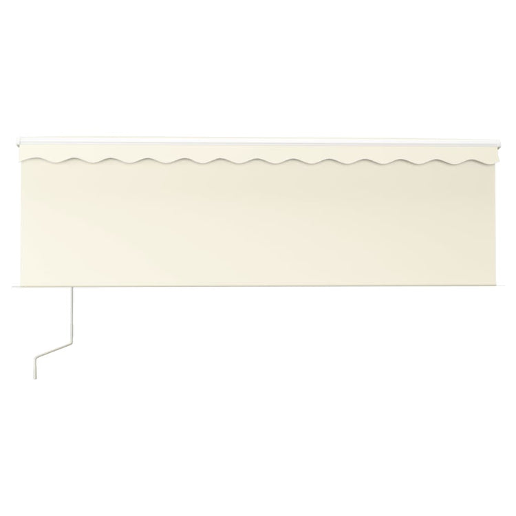 Vidaxl Luifel exponierbar mit Roller Blind 4,5x3 m Creme