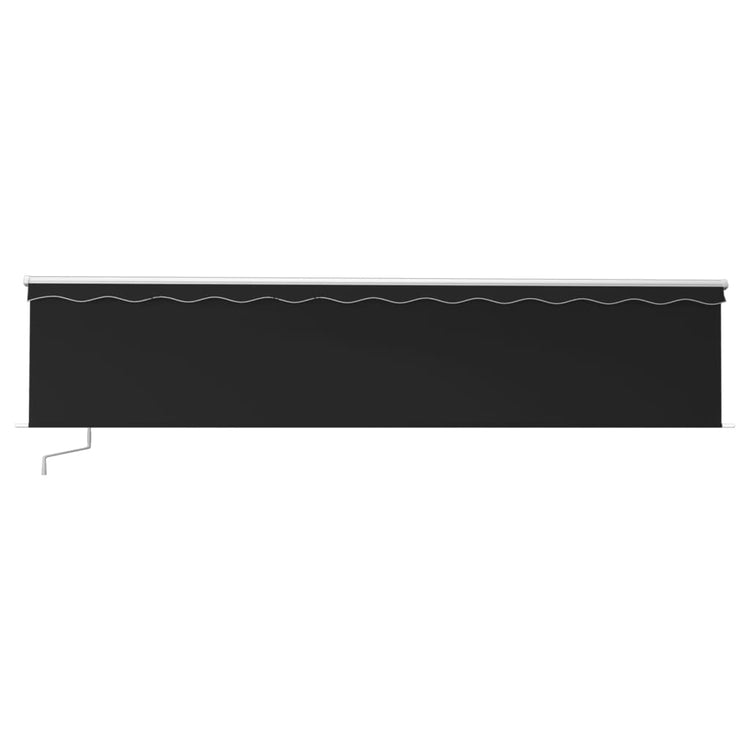 Vidaxl luifel mit Roller Blind 6x3 m Anthrazit manuell ausziehbar