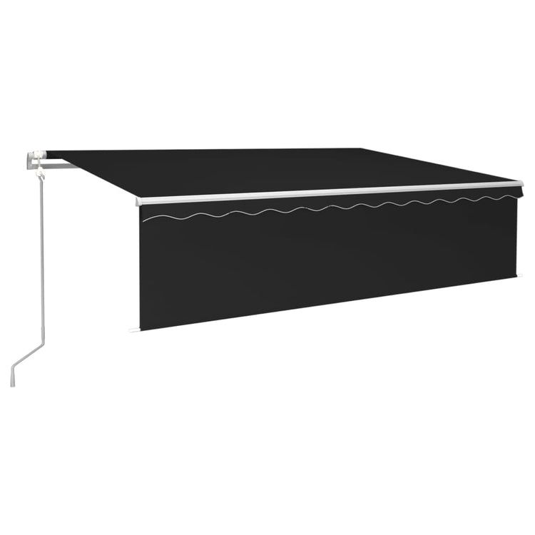Vidaxl luifel exponierbar mit Roller Blind 6x3 m Anthrazit