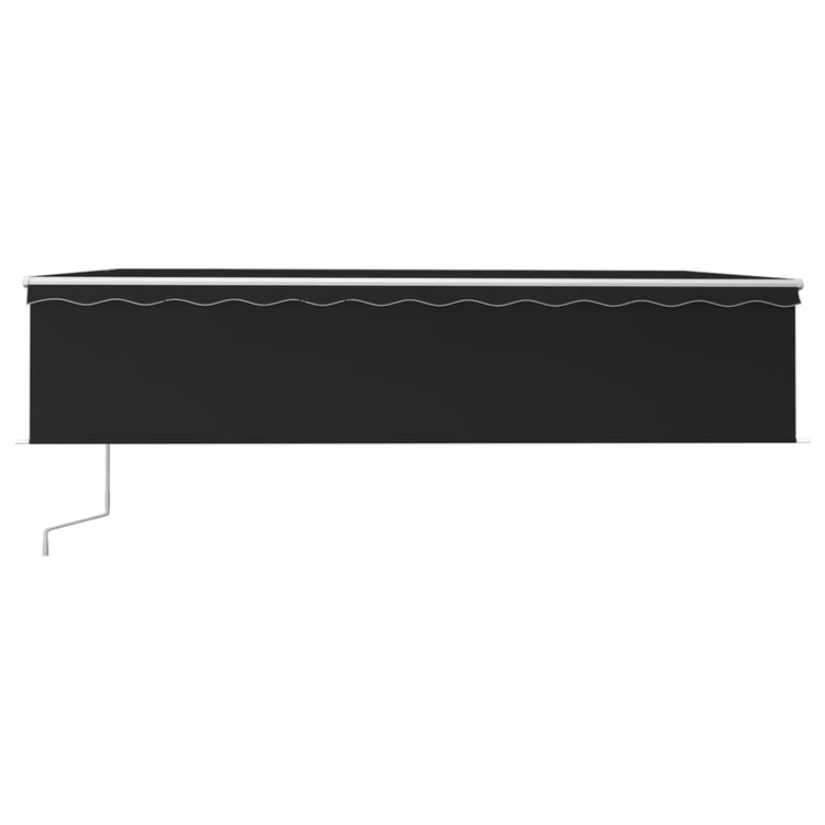 Vidaxl luifel exponierbar mit Roller Blind 6x3 m Anthrazit