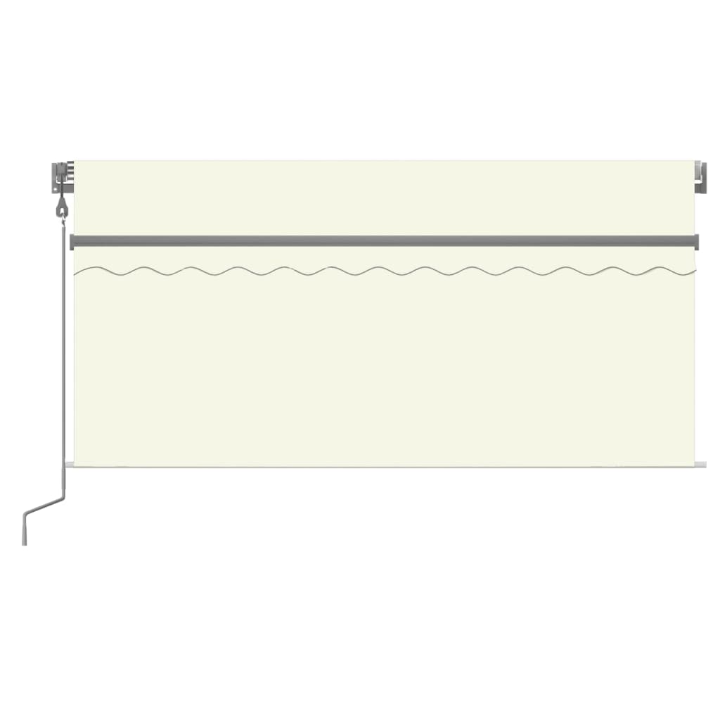 Vidaxx Markise automatisch ausziehbares Rollo 3,5x2,5 m Cremefarbe