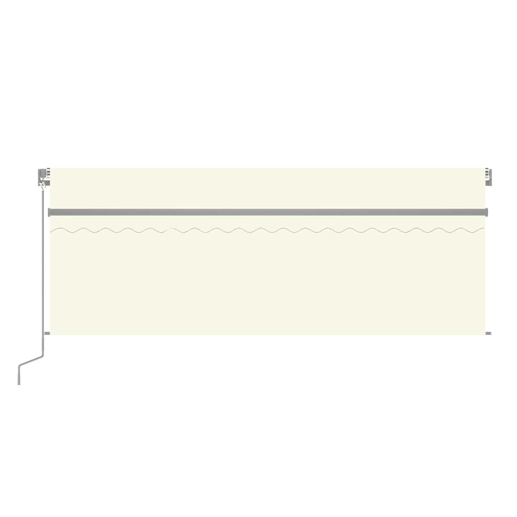 Vidaxx Markise manuell ausziehbar mit Rollo 4x3 m cremefarben