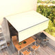 Vidaxx Markise manuell ausziehbar mit Rollo 4x3 m cremefarben