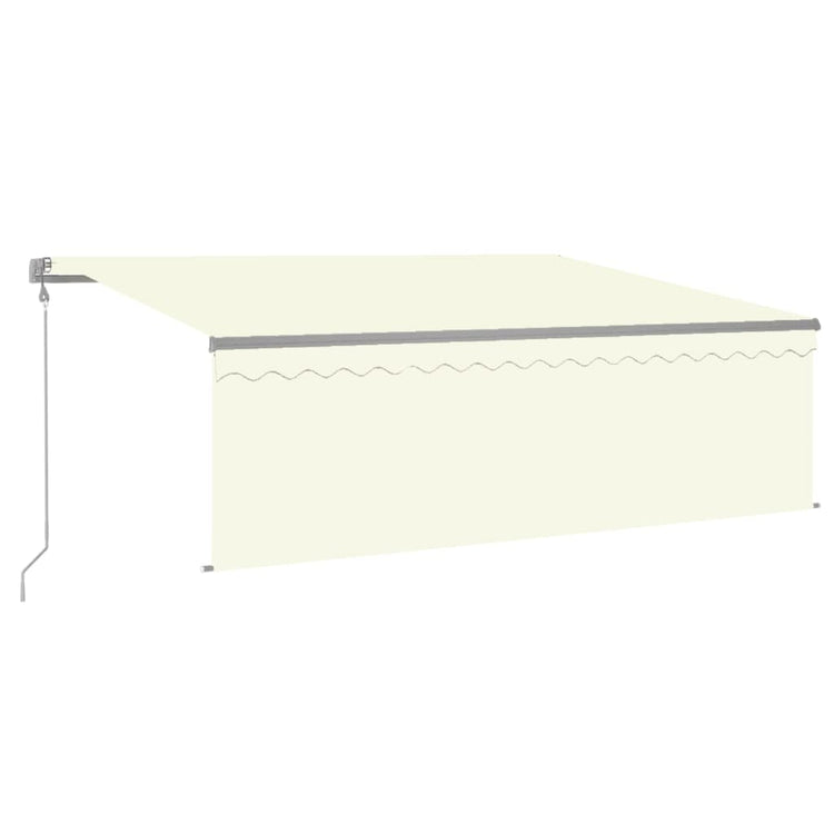 Vidaxl Luifel mit Rollenblind-, LED- und Windsensor 4,5x3 M cremefarben -gepflegt