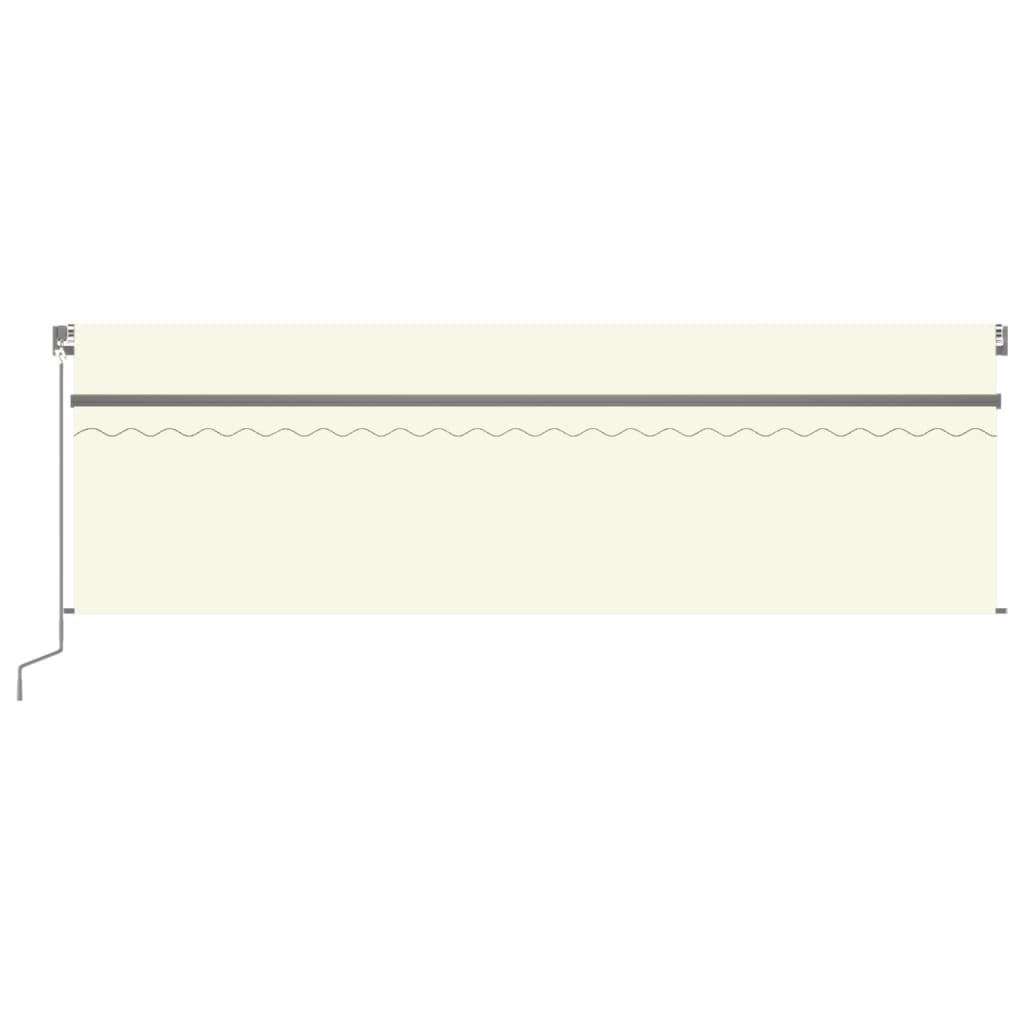 Vidaxl Luifel mit Rollerblind und 5x3 M -Creme manuell ausziehbar