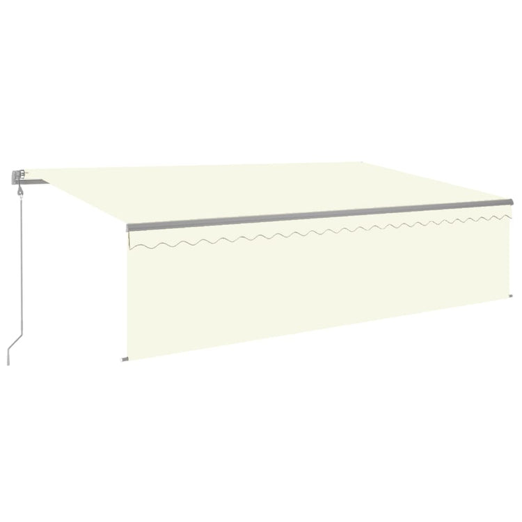 Vidaxl luifel mit Roller Blind 5x3m Creme -Colored automatisch erweiterbar