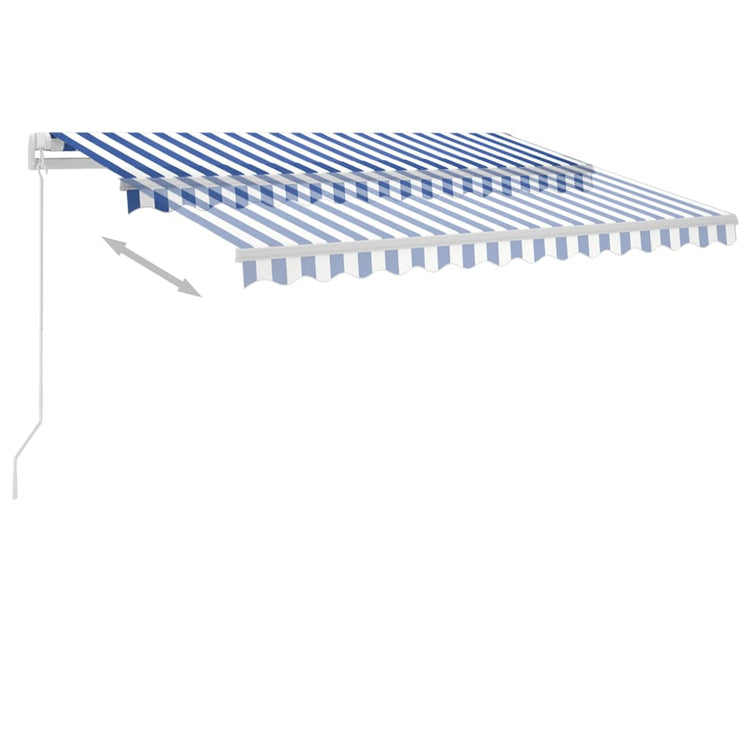 Vidaxl Laifel löschen Sie manuell 300x250 cm blau und weiß