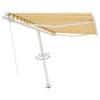 Vidaxl Luifel distanziert sich manuell 300x250 cm gelb und weiß