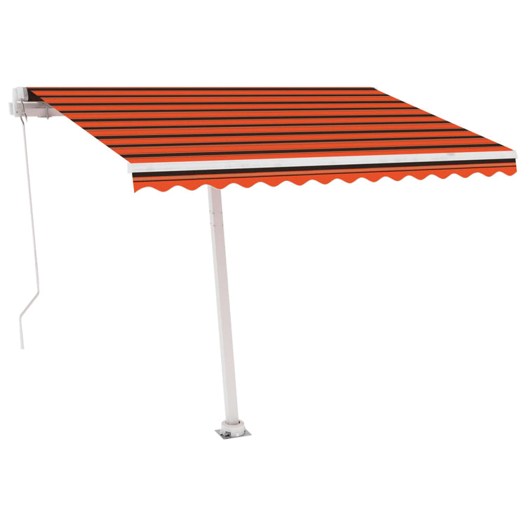 Vidaxl luifel distanziert manuell erstreckt sich 300x250 cm orange Braun