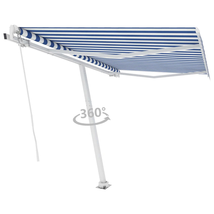 Vidaxl Laifel losgelöst 350x250 cm blau und weiß