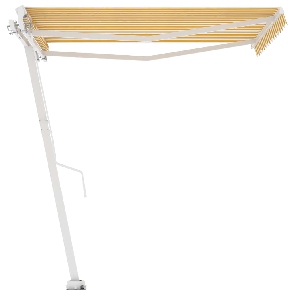 Vidaxl Laifel löst manuell 350x250 cm gelb und weiß aus
