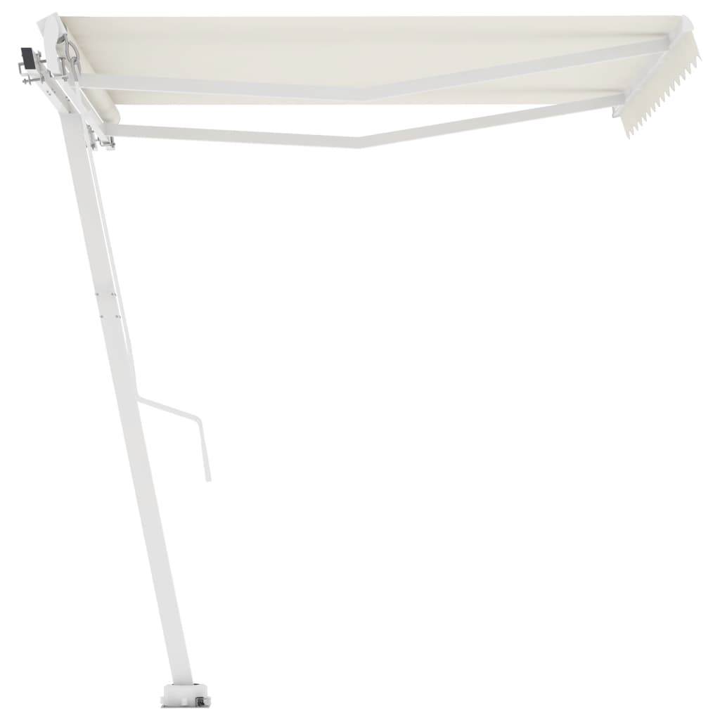 Vidaxl luifel kostenlos -ausstehende automatische 350x250 cm creme -gelenkt