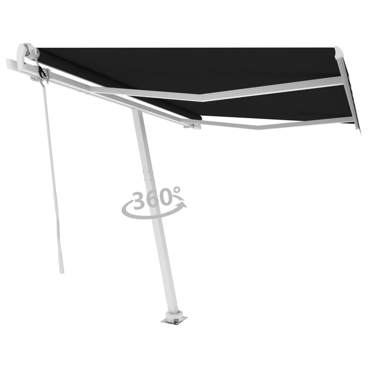 Vidaxl Laifel Free -ausstehende automatische 350x250 cm Anthrazit -Colored