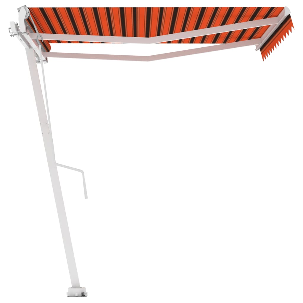 Vidaxl luifel kostenlos -ausstehende automatische 350x250 cm orange und braun