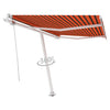 Vidaxl luifel kostenlos -ausstehende automatische 350x250 cm orange und braun