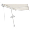 Vidaxl Luifel Automatik mit LED- und Windsensor 350x250 cm Creme Farbe