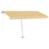 Vidaxl Laifel distanziert sich manuell 400 x 300 cm gelb und weiß