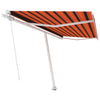 Vidaxl luifel distanziert manuell erstreckt sich 400 x 300 cm orange Braun