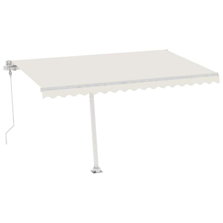 Vidaxl luifel kostenlos -ausstehende automatische 400x300 cm creme -gelenkt