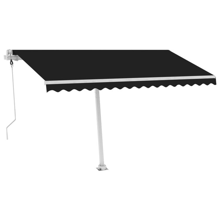 Vidaxl luifel kostenlos -ausstehende automatische 400x300 cm Anthrazit -Colored
