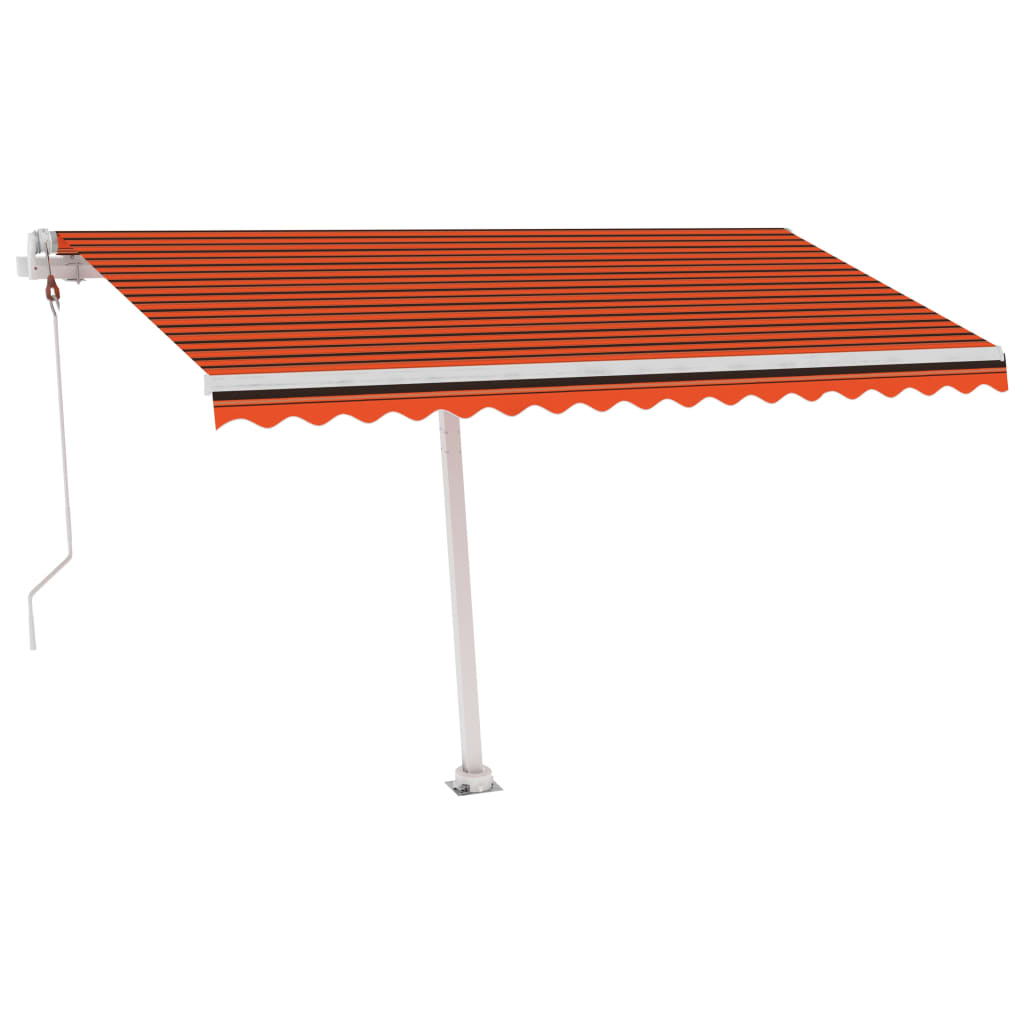 Vidaxl laifel kostenlos -ausstehende automatische 400x300 cm Orange und Braun