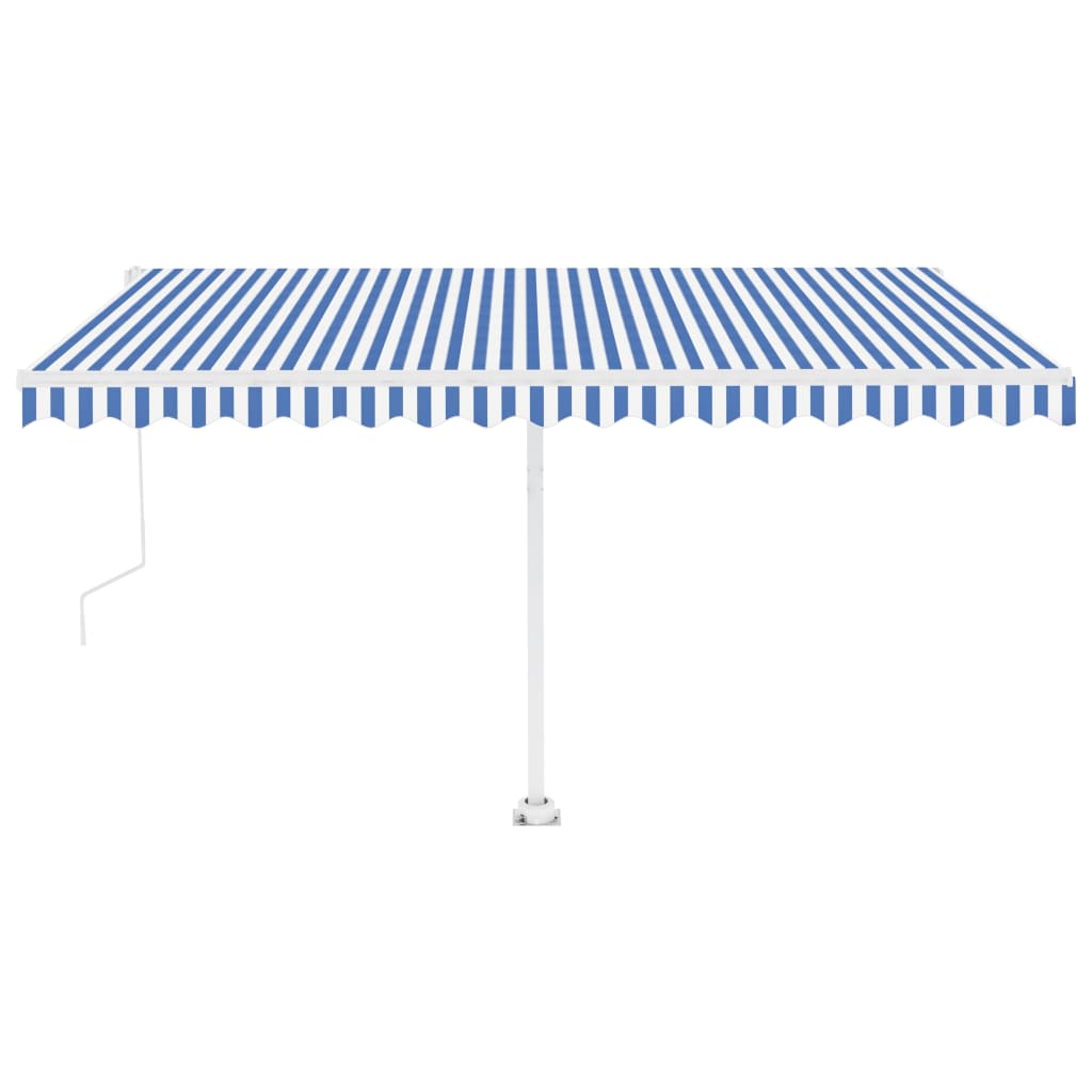Vidaxl luifel kostenlos -Automatisch 450 x 300 cm blau und weiß