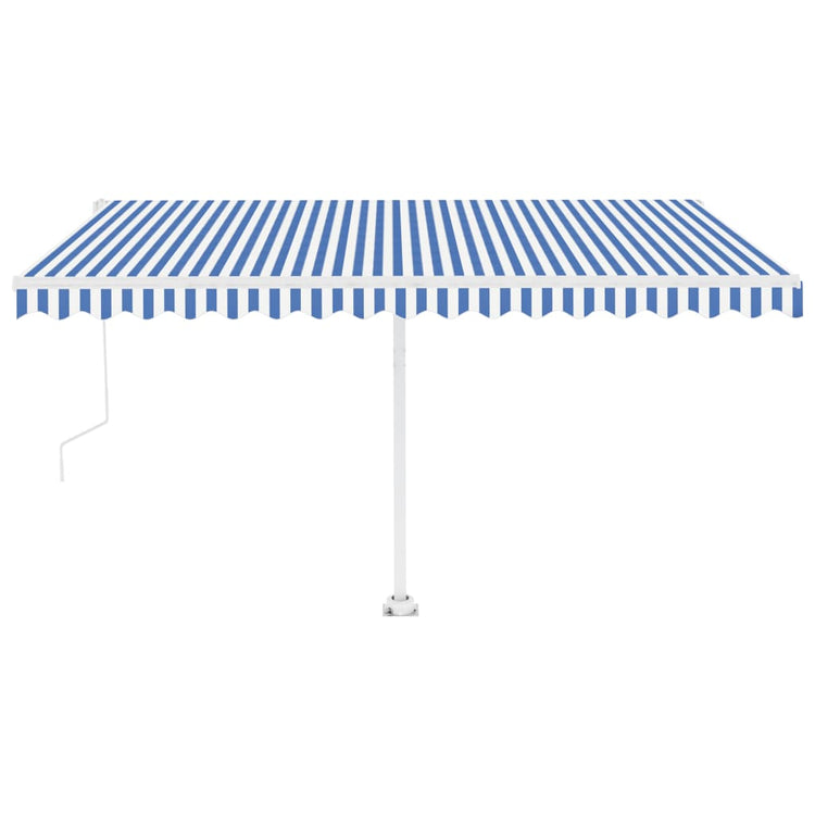 Vidaxl luifel kostenlos -Automatisch 450 x 300 cm blau und weiß