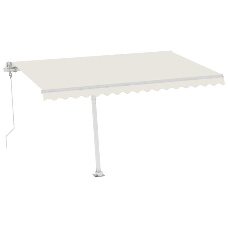 Vidaxl luifel kostenlos -ausstehende automatische 450x300 cm creme -gelenkt