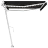 Vidaxl Luifel Automatik mit LED- und Windsensor 450x300 cm Anthrazit