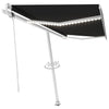 Vidaxl Luifel Automatik mit LED- und Windsensor 450x300 cm Anthrazit
