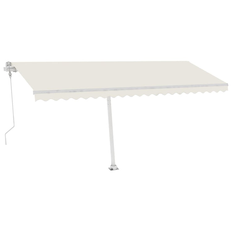Vidaxl Luifel Automatik mit LED- und Windsensor 500x300 cm Creme Farbe