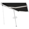 Vidaxl Luifel Automatik mit LED- und Windsensor 500x300 cm Anthrazit