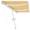 Vidaxl luifel manuell ausziehbar mit LED 600x300 cm gelb und weiß