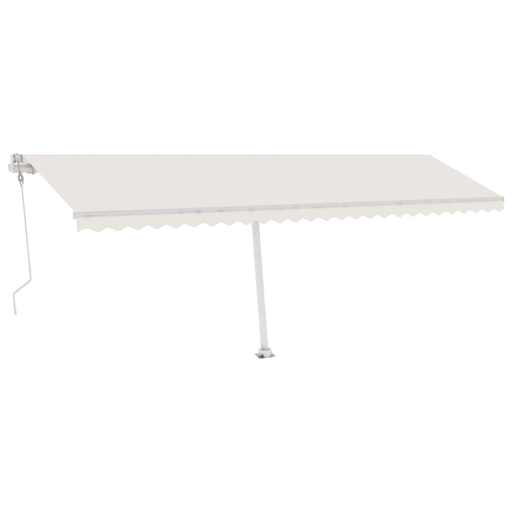 Vidaxl luifel kostenlos -ausstehende automatische 600x300 cm creme -colored